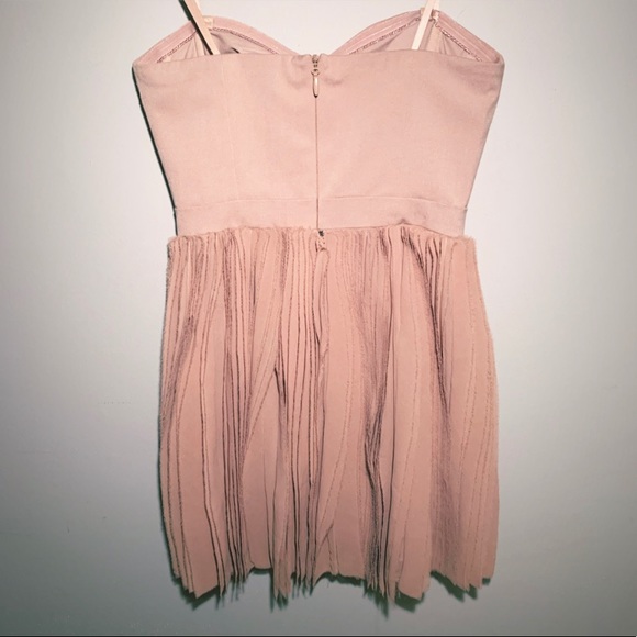 BCBGMAXAZRIA Angel strapless chiffon dress - Picture 4 of 8